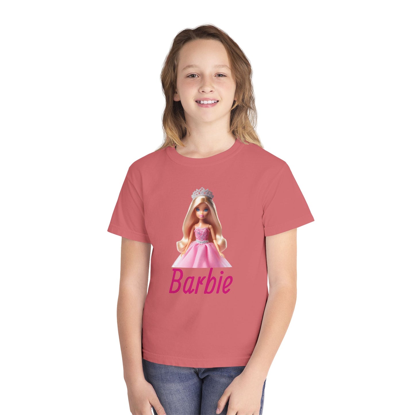 Barbie Youth Midweight Tee, Cute Kids Shirt, Barbie Fan Gift, Birthday Shirt, Playdate Outfit