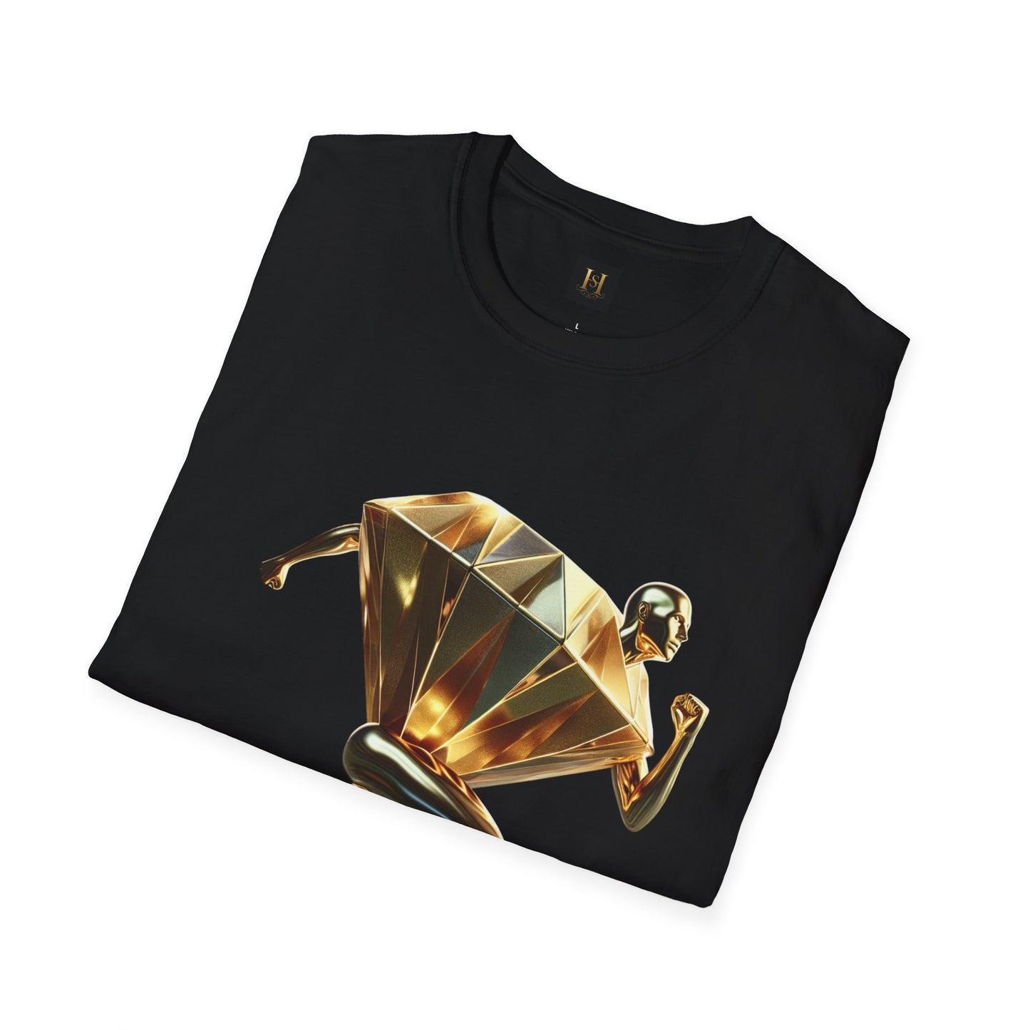Diamond Runner Unisex Softstyle T-Shirt | Trendy Graphic Tee | Gift for Athletes, Birthday, Fitness Enthusiasts, Casual Wear, Art Lovers