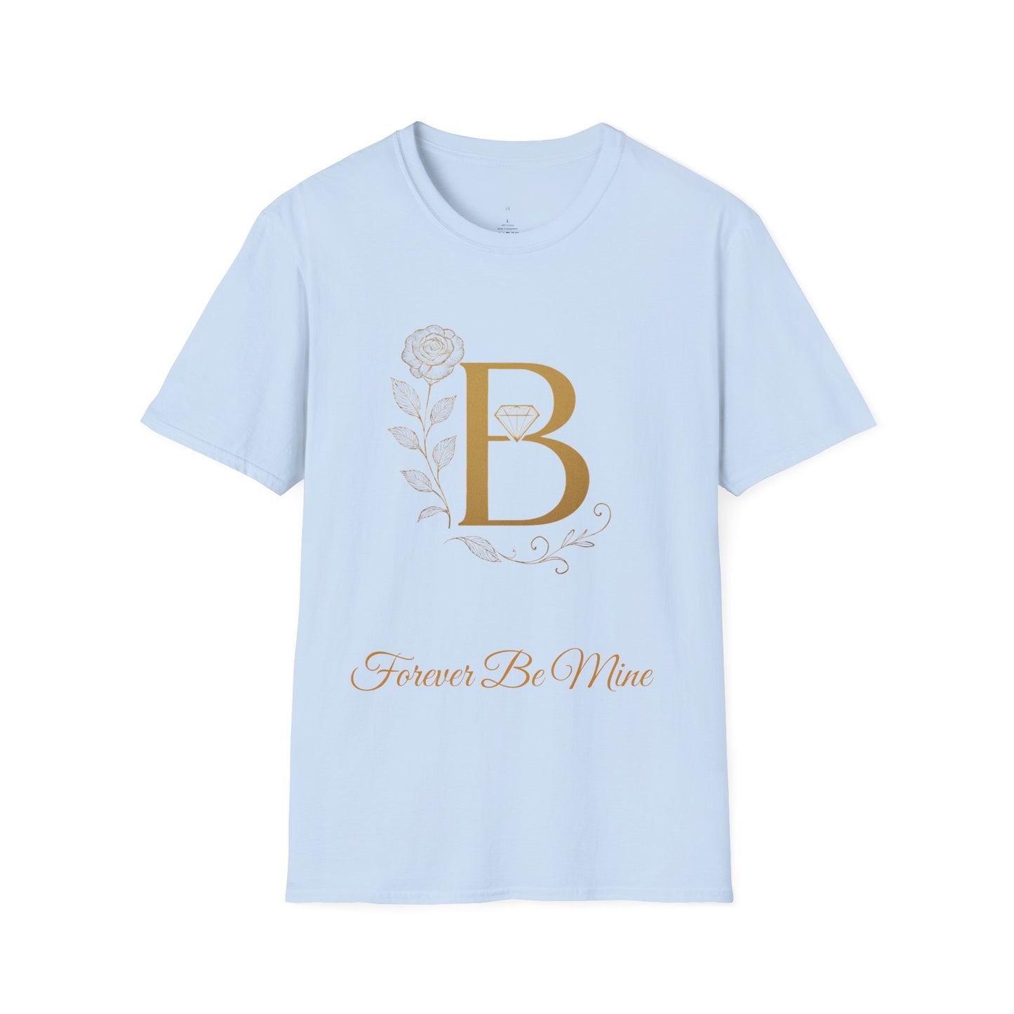 Personalized Floral Monogram T-Shirt, Forever Be Mine Shirt