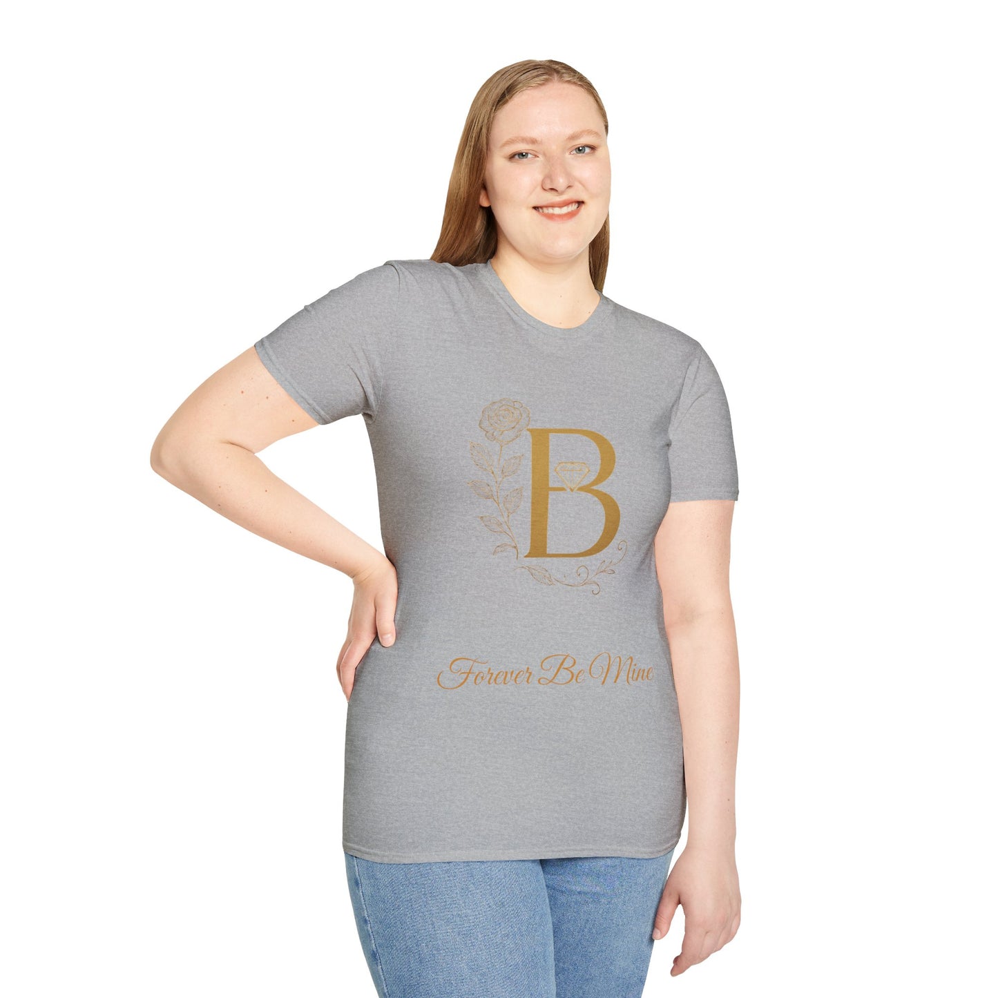 Personalized Floral Monogram T-Shirt, Forever Be Mine Shirt