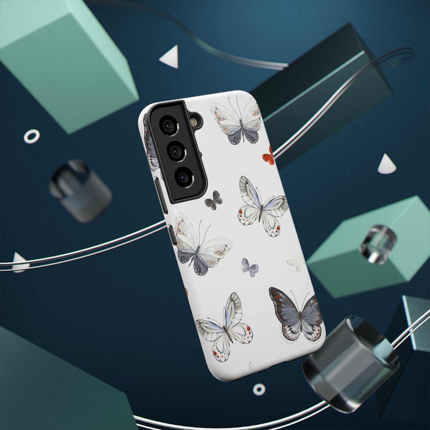 Butterfly Impact-Resistant Phone Case, Elegant Phone Cover, Gifts for Her, Nature Lovers, Eco-friendly Design, Cute Butterfly Case