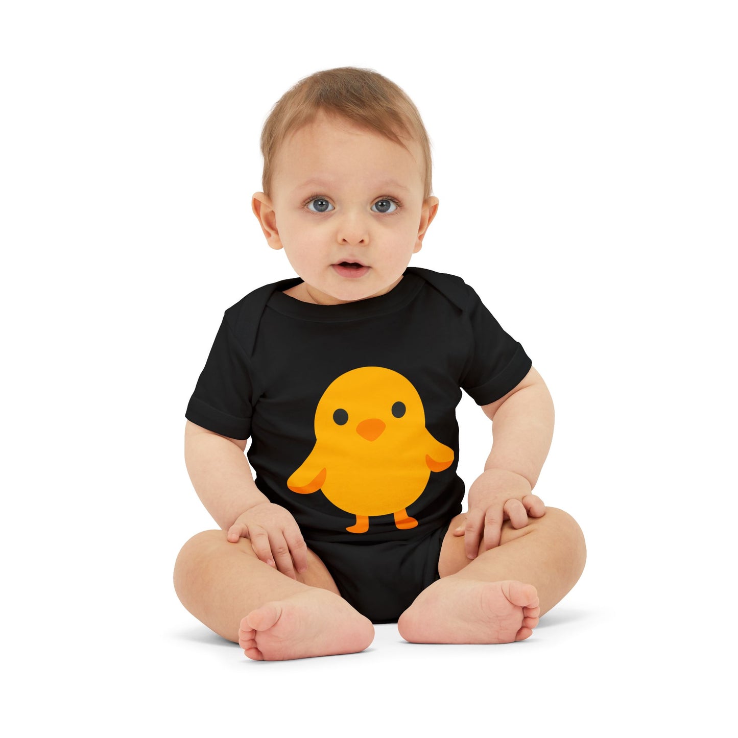 Adorable Baby Bodysuit with Cute Chick Design, Infant Onesie