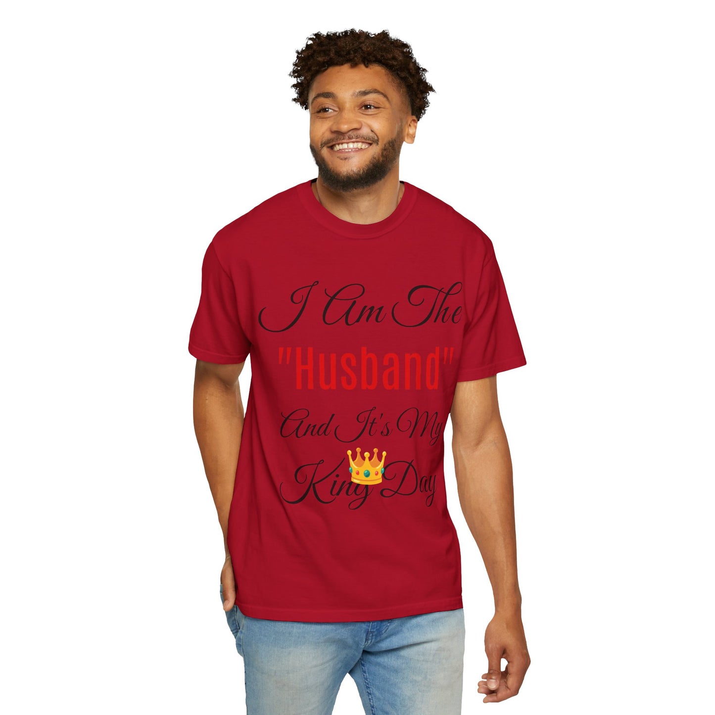 King Day Husband T-shirt | Unisex Garment-Dyed Tee