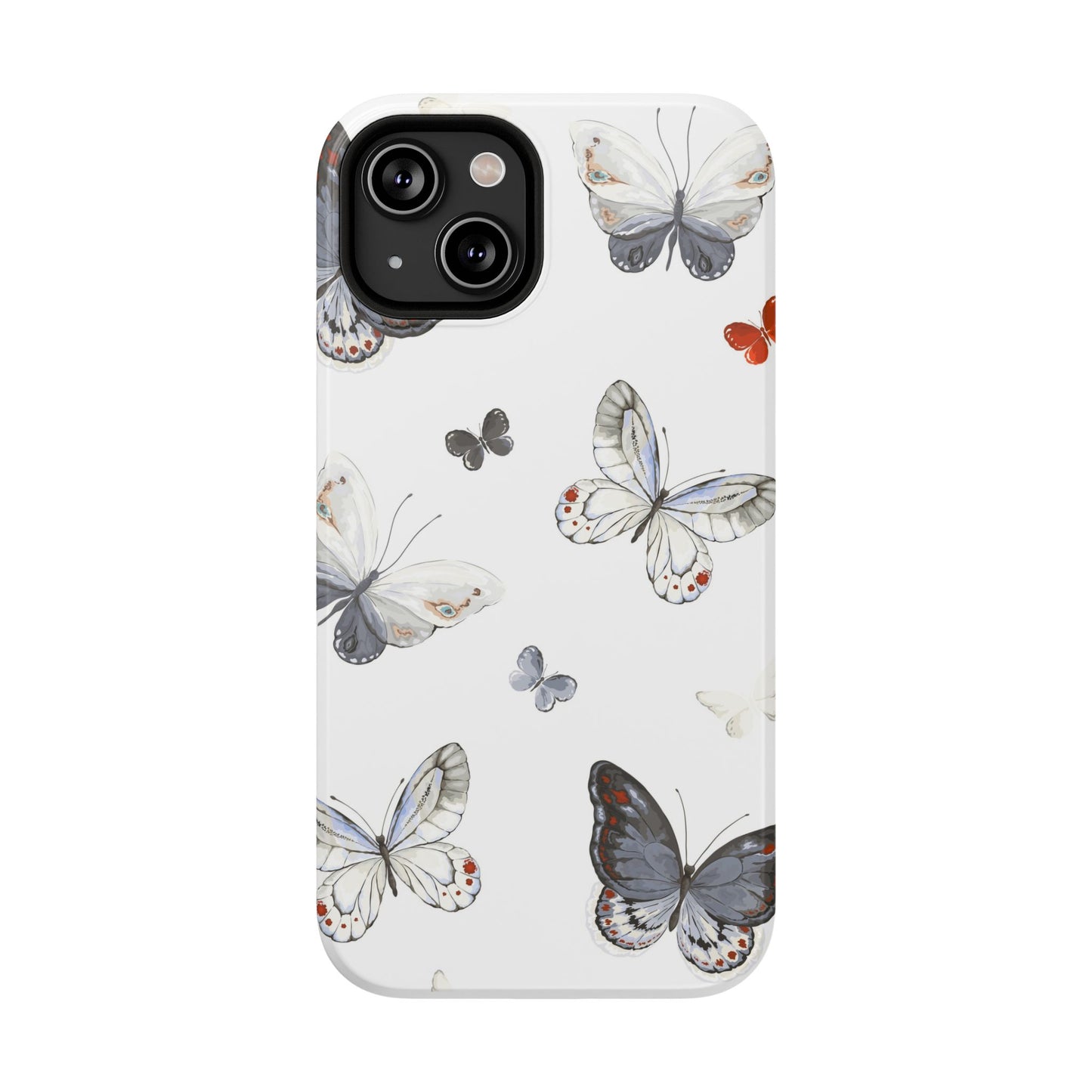 Butterfly Impact-Resistant Phone Case, Elegant Phone Cover, Gifts for Her, Nature Lovers, Eco-friendly Design, Cute Butterfly Case
