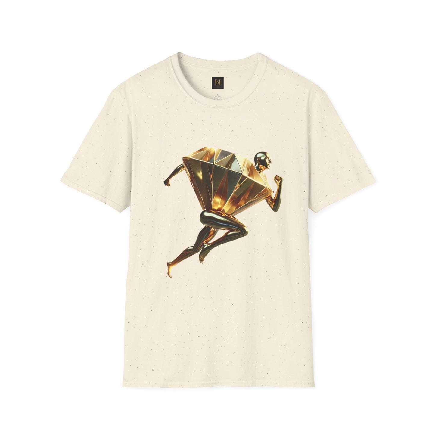 Diamond Runner Unisex Softstyle T-Shirt | Trendy Graphic Tee | Gift for Athletes, Birthday, Fitness Enthusiasts, Casual Wear, Art Lovers