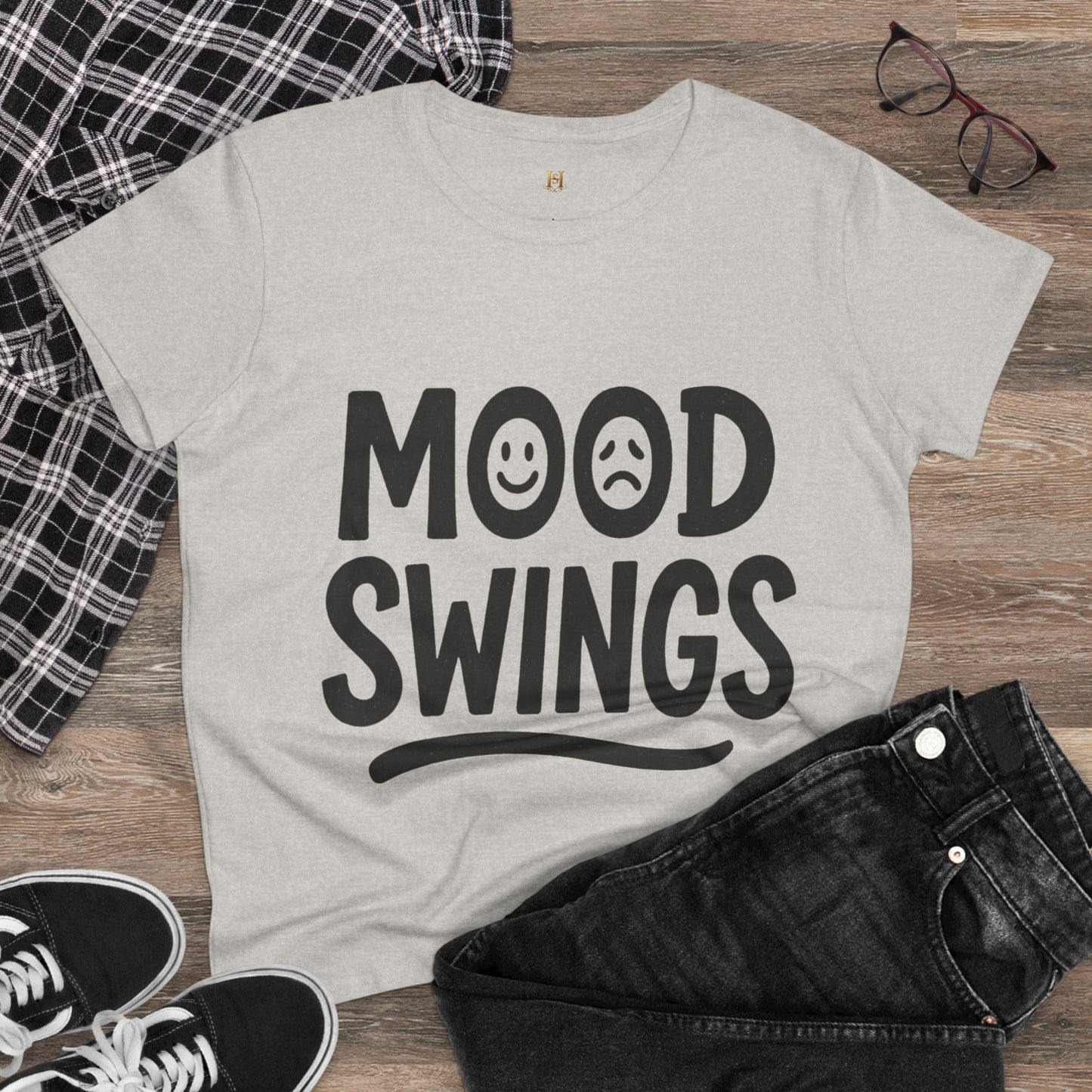 Mood Swings / Emotional Roller Coaster Women's Tee — Funny Mental Health Graphic T-Shirt