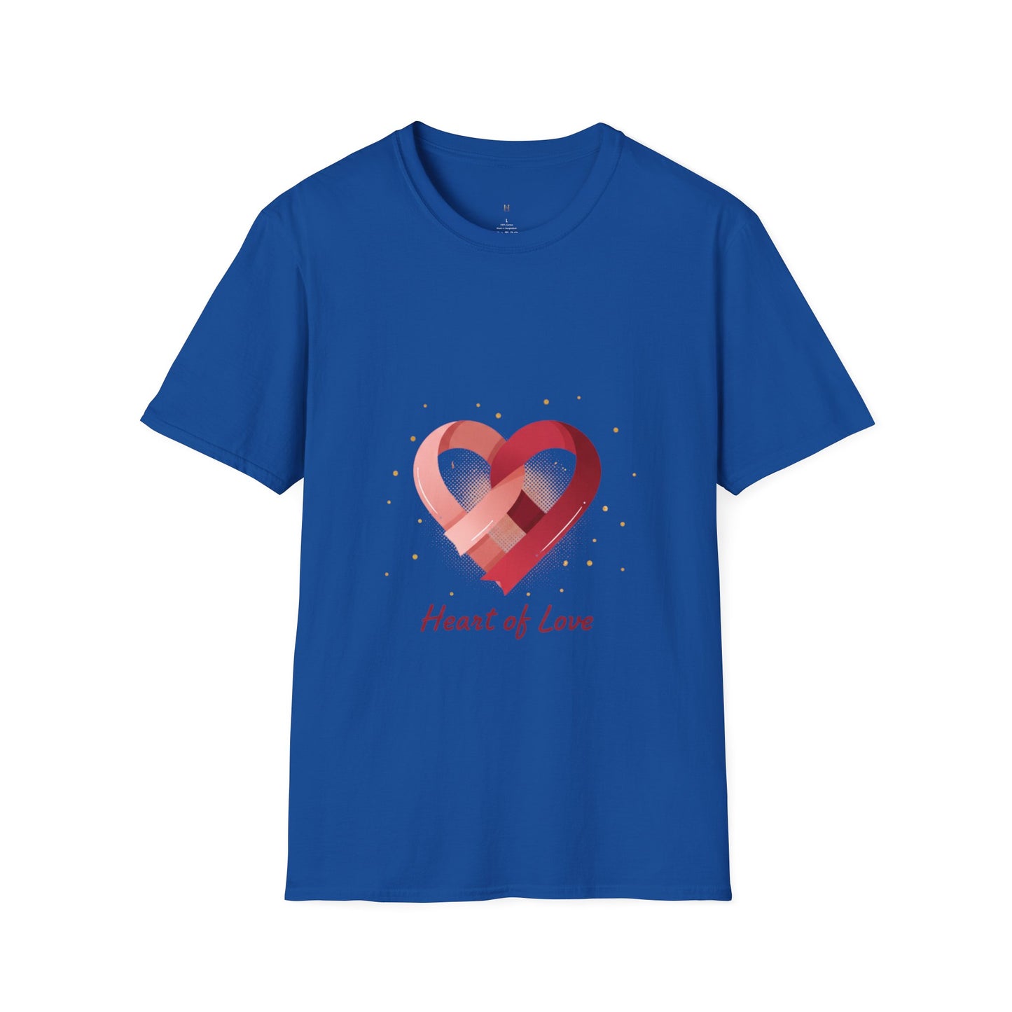 Heart of Love T-Shirt — Pink Ribbon Heart Valentine's Tee