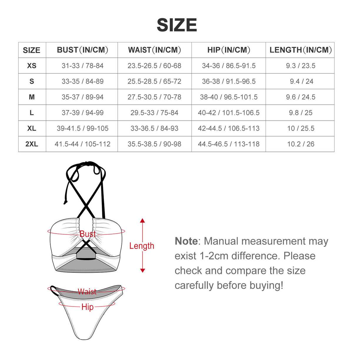 Newsprint Crisscross Cutout Bikini Set